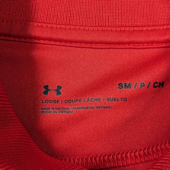 Under Armour Stephen Curry SC30 Underrated Golf Tour Red Golf Polo Size Small - Picture 2 of 8